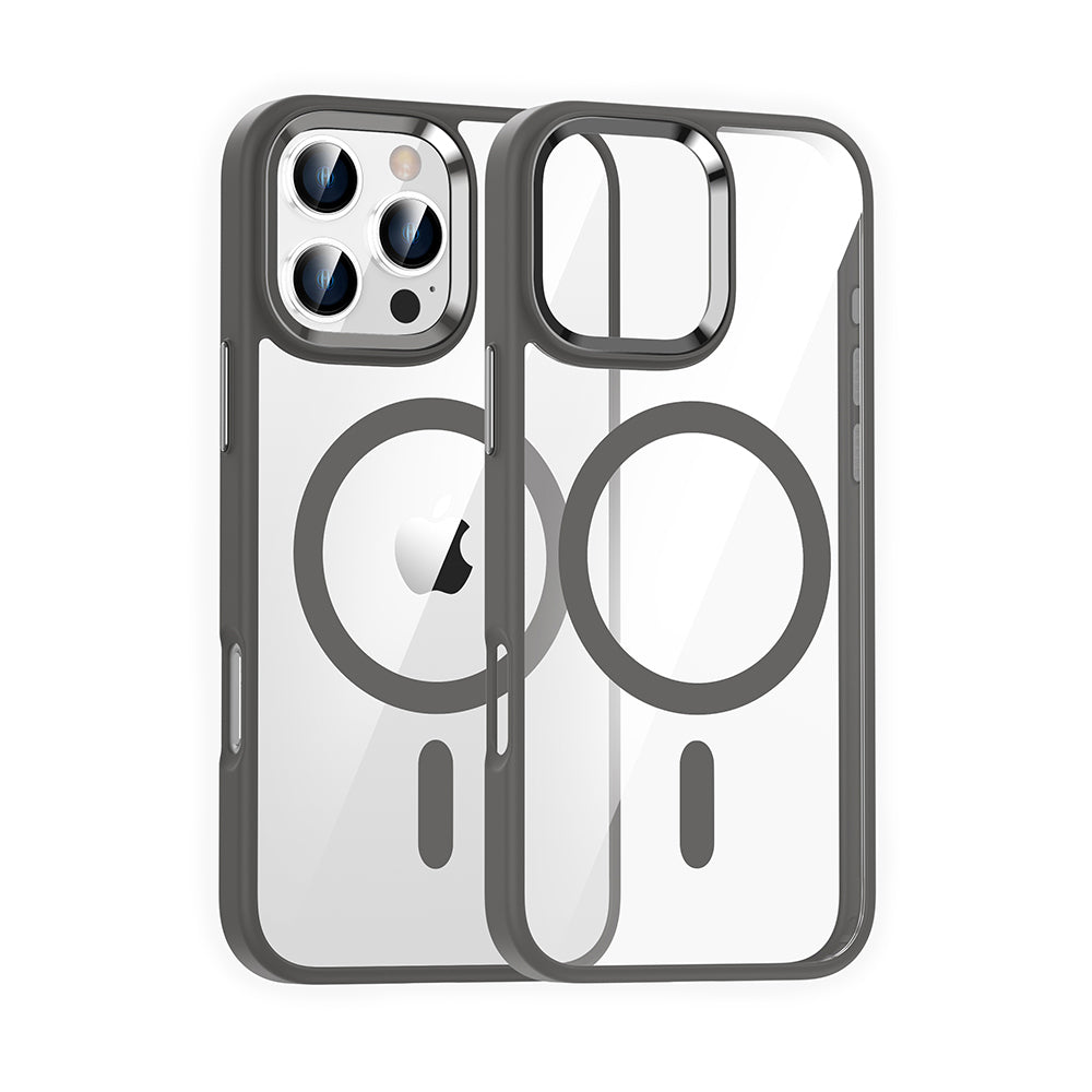 Highly transparent soft frame magnetic mobile phone protective case